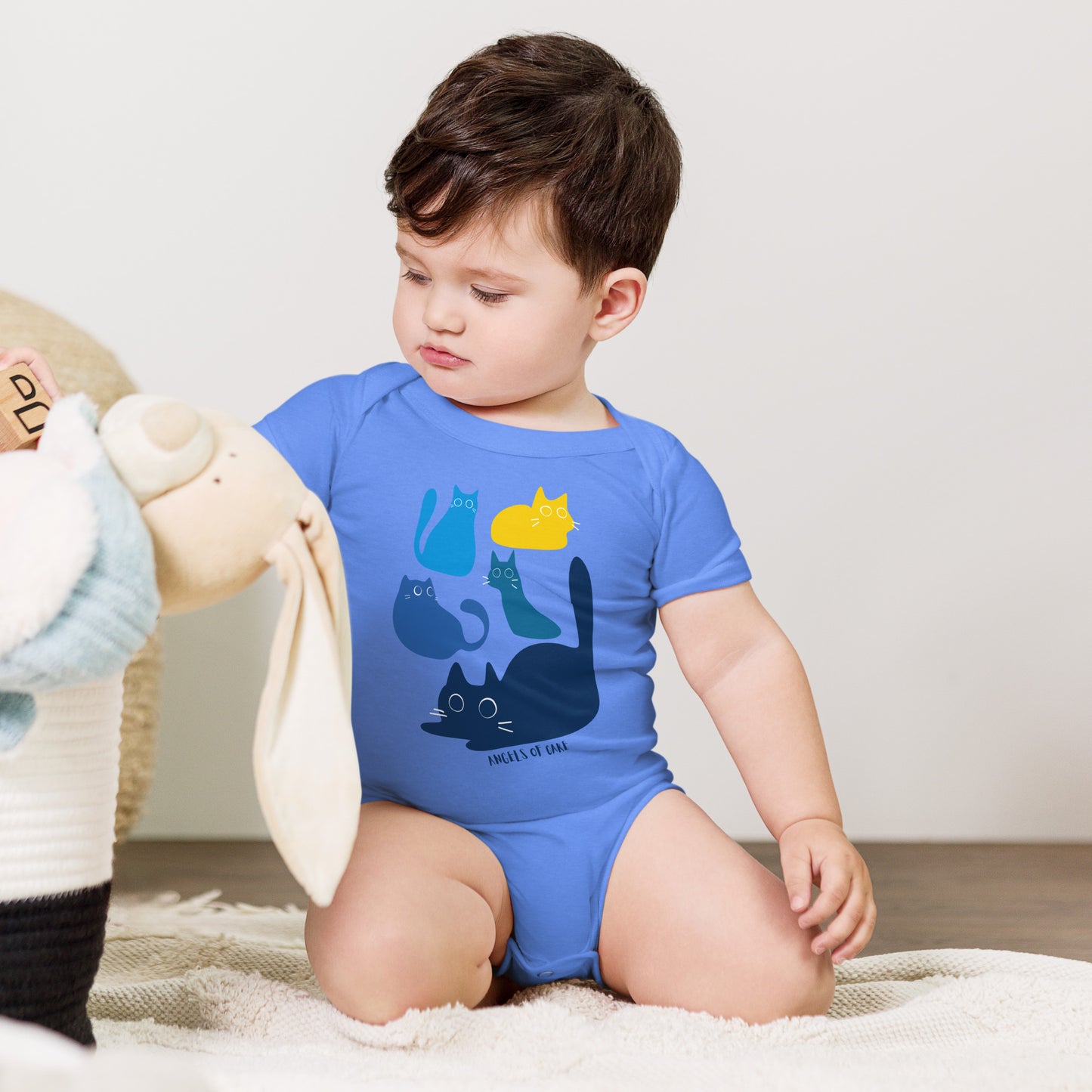 Blue Cat Onesie
