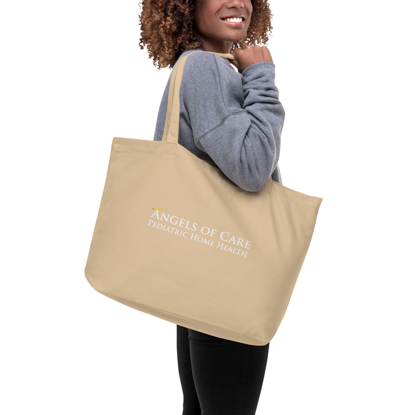 It's a Good Day to Be an Angel Large Organic Tote