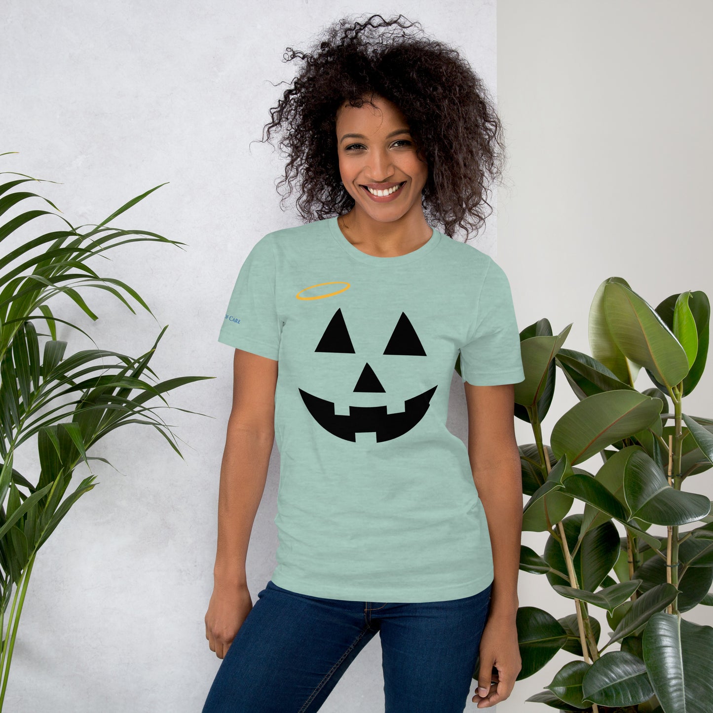 Jack-o-Lantern with Halo Tee