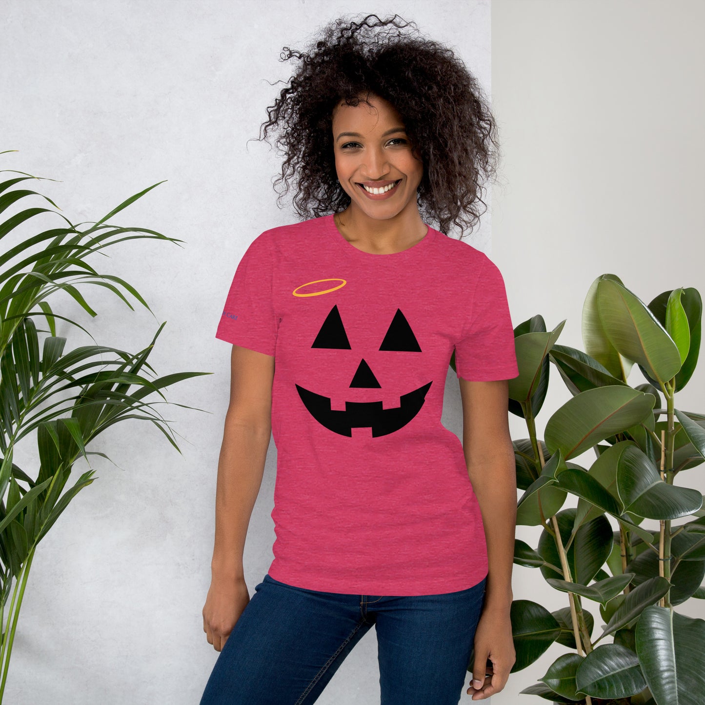 Jack-o-Lantern with Halo Tee