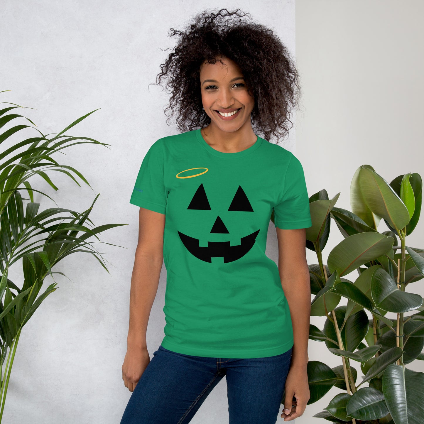 Jack-o-Lantern with Halo Tee