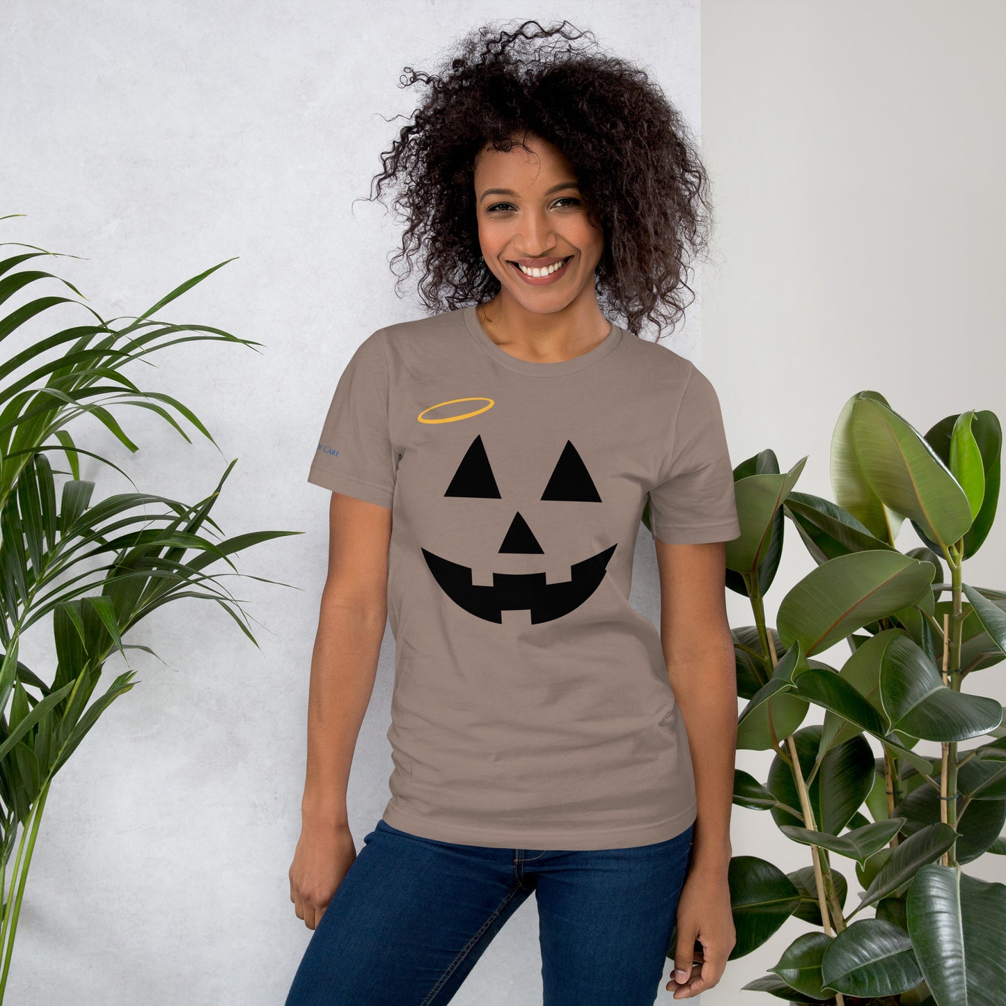 Jack-o-Lantern with Halo Tee
