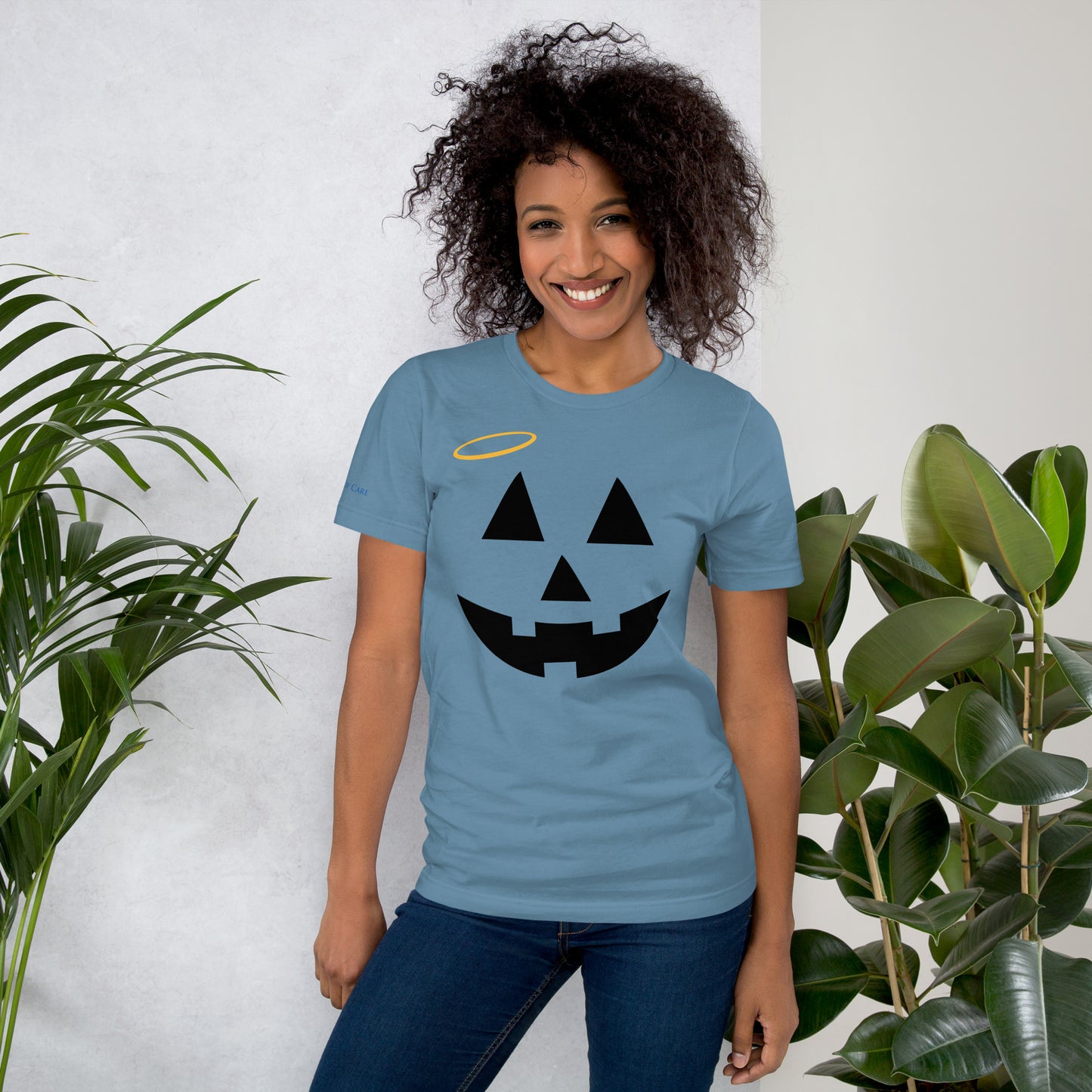 Jack-o-Lantern with Halo Tee
