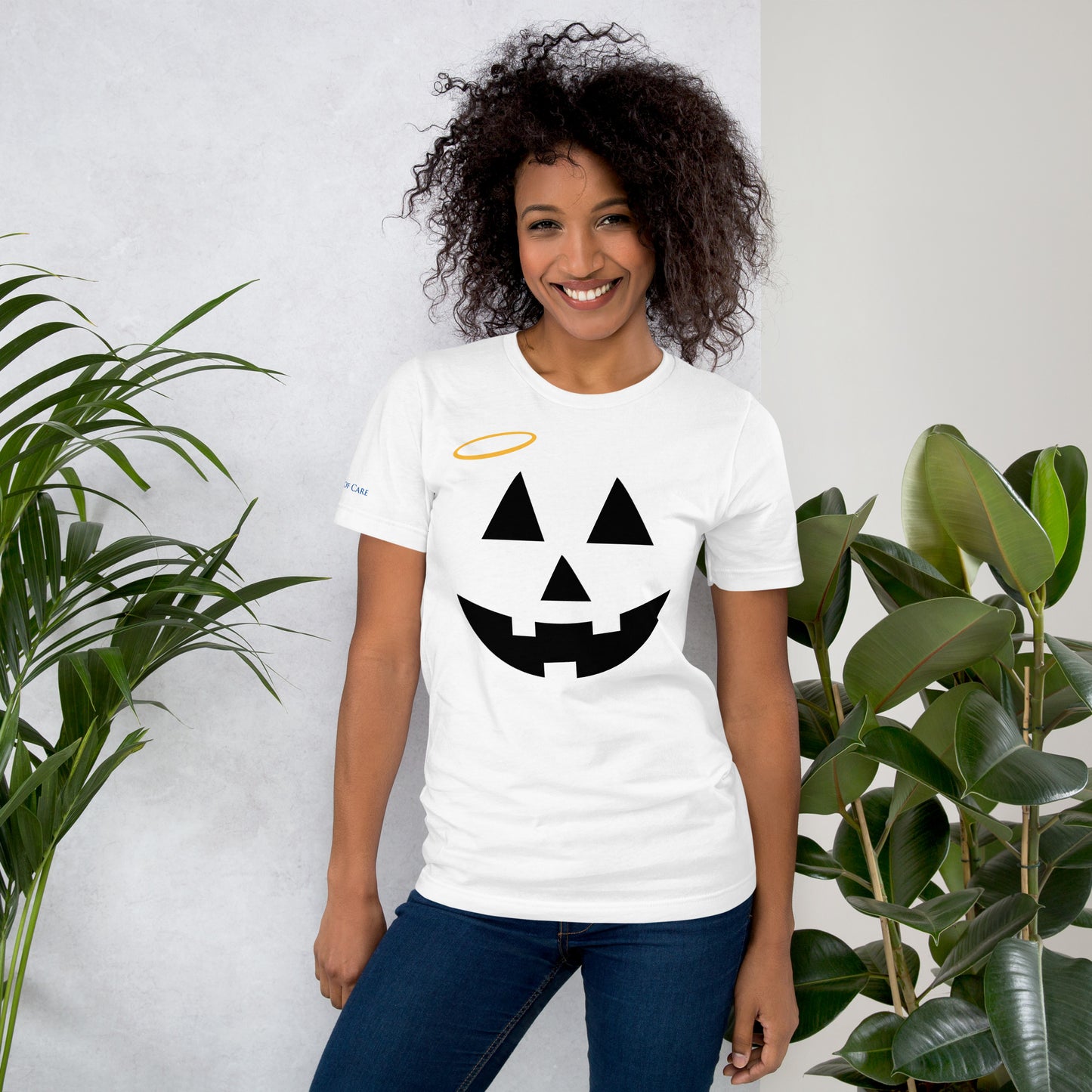 Jack-o-Lantern with Halo Tee