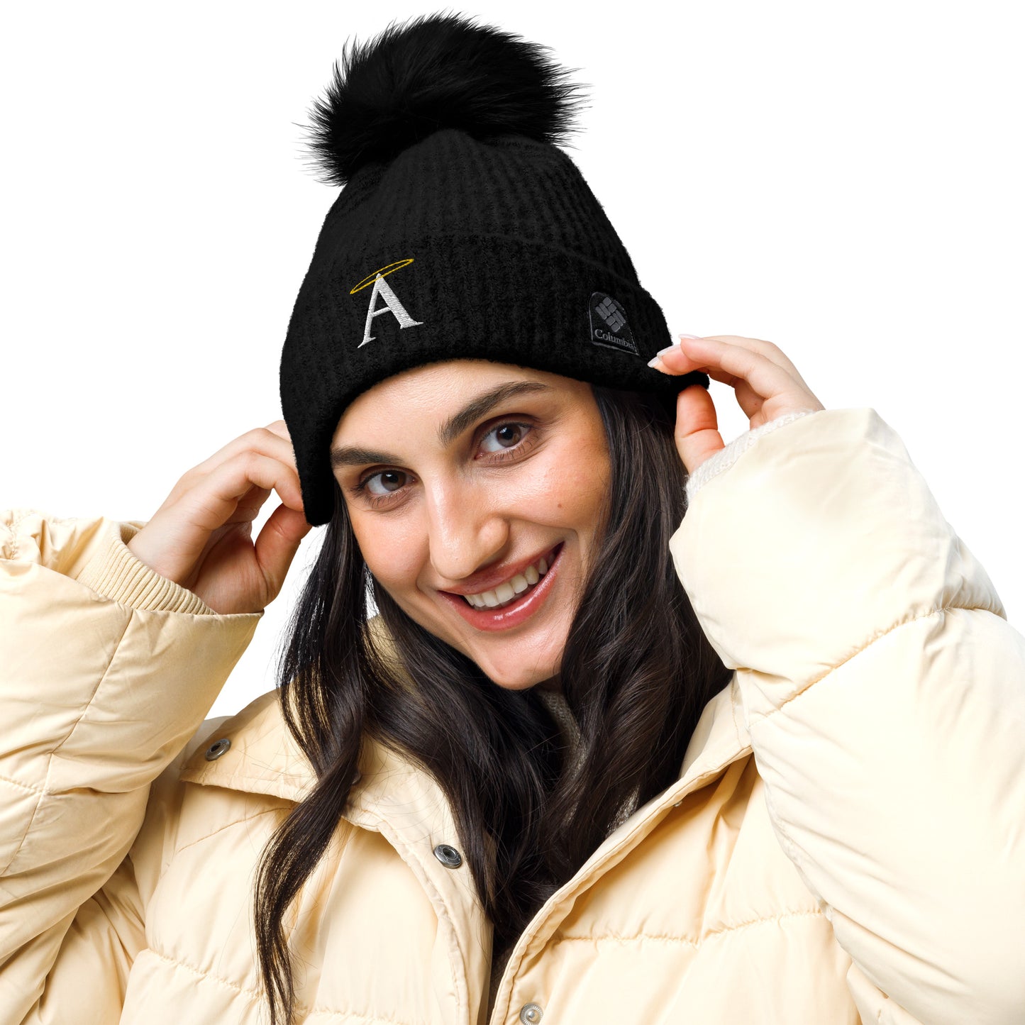 AOC Columbia Pom-Pom Beanie