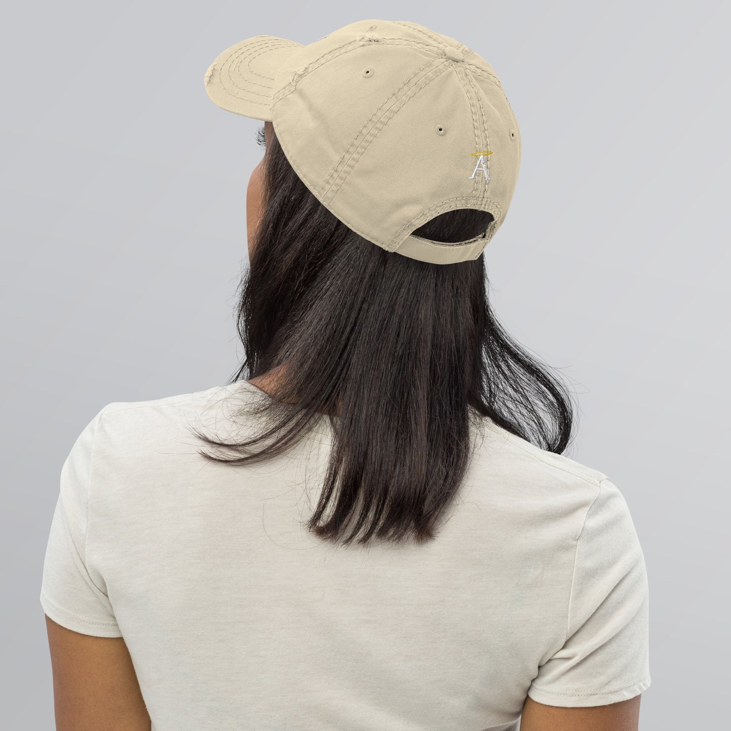 OT Smiley Distressed Dad Hat