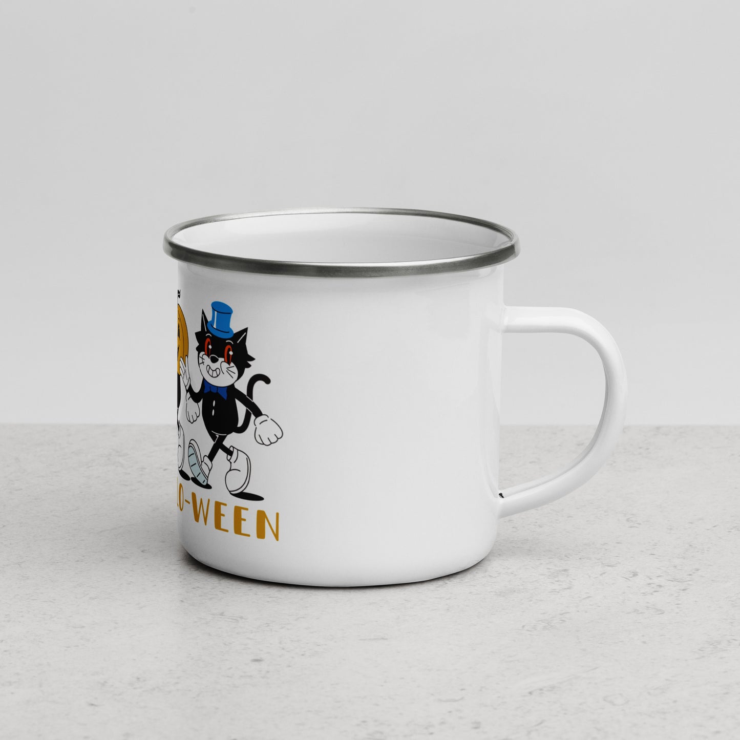 HALO-ween Vintage Characters Enamel Mug