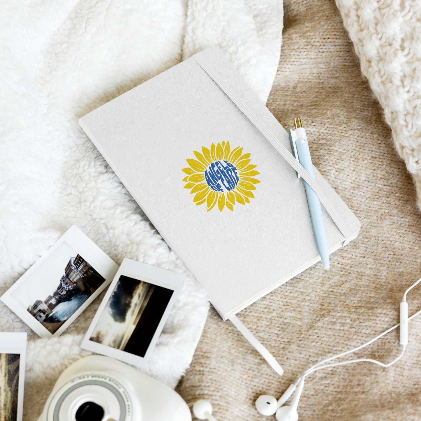 Angels of Care Sunflower Hardcover Bound Notebook