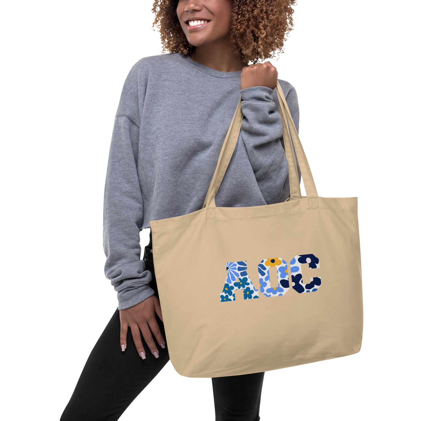 AOC Flowers Large Organic Tote