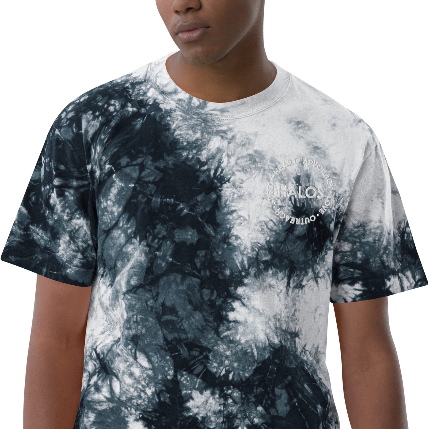 HALOS Unisex Oversized Tie-Dye Tee