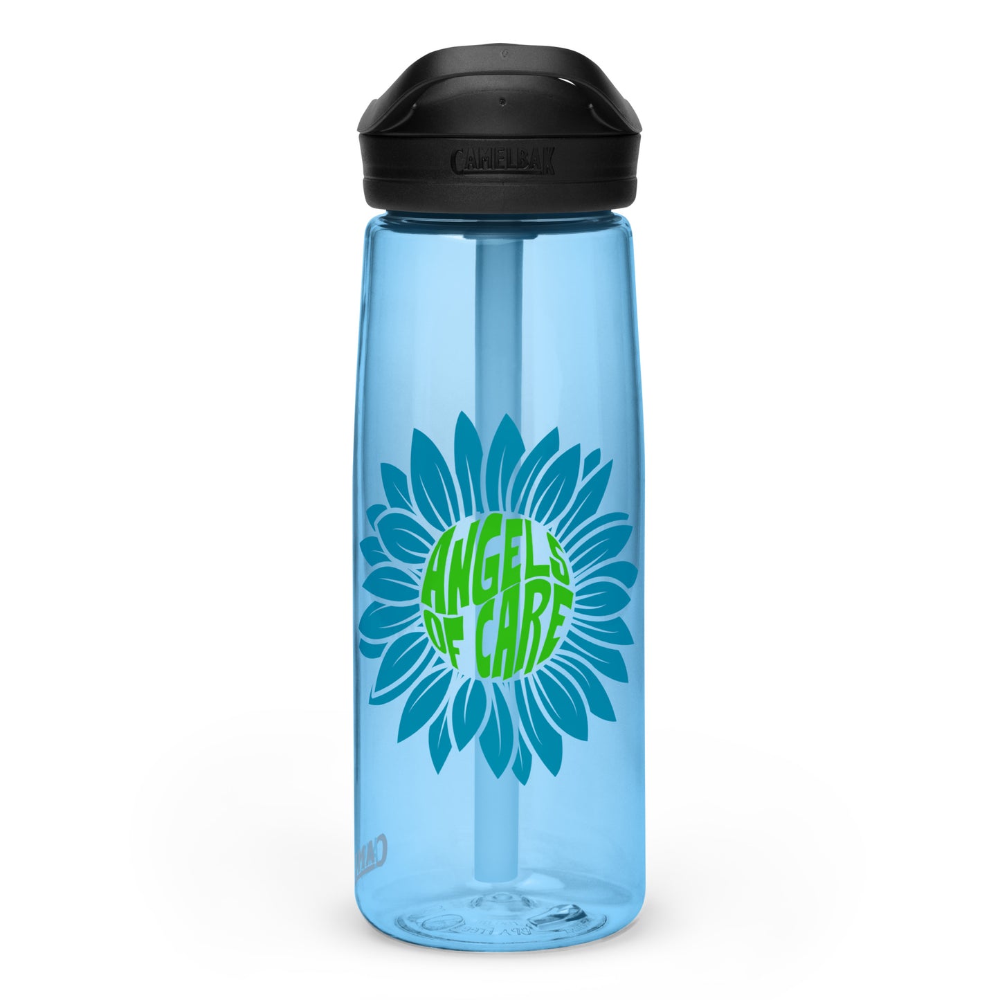 Angels of Care Sunflower Camelbak Water Bottle Blue + Green