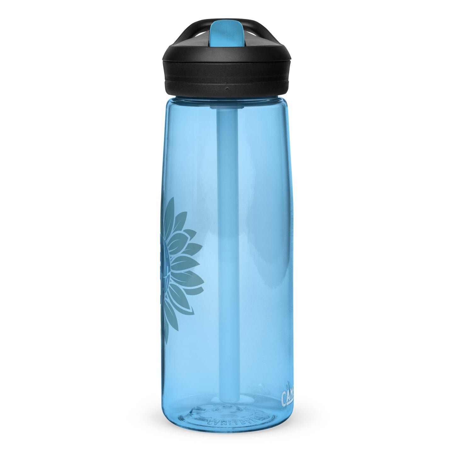 Angels of Care Sunflower Camelbak Water Bottle Blue + Gold