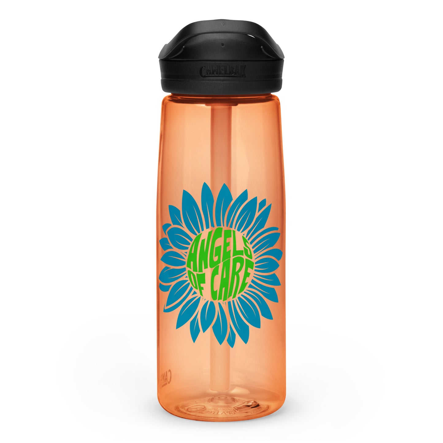 Angels of Care Sunflower Camelbak Water Bottle Blue + Green