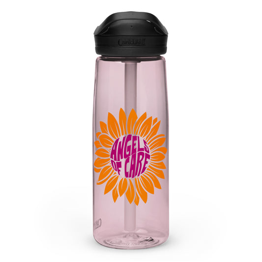 Angels of Care Sunflower Camelbak Water Bottle Pink + Orange