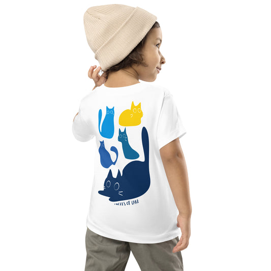 Blue Cat Toddler Tee