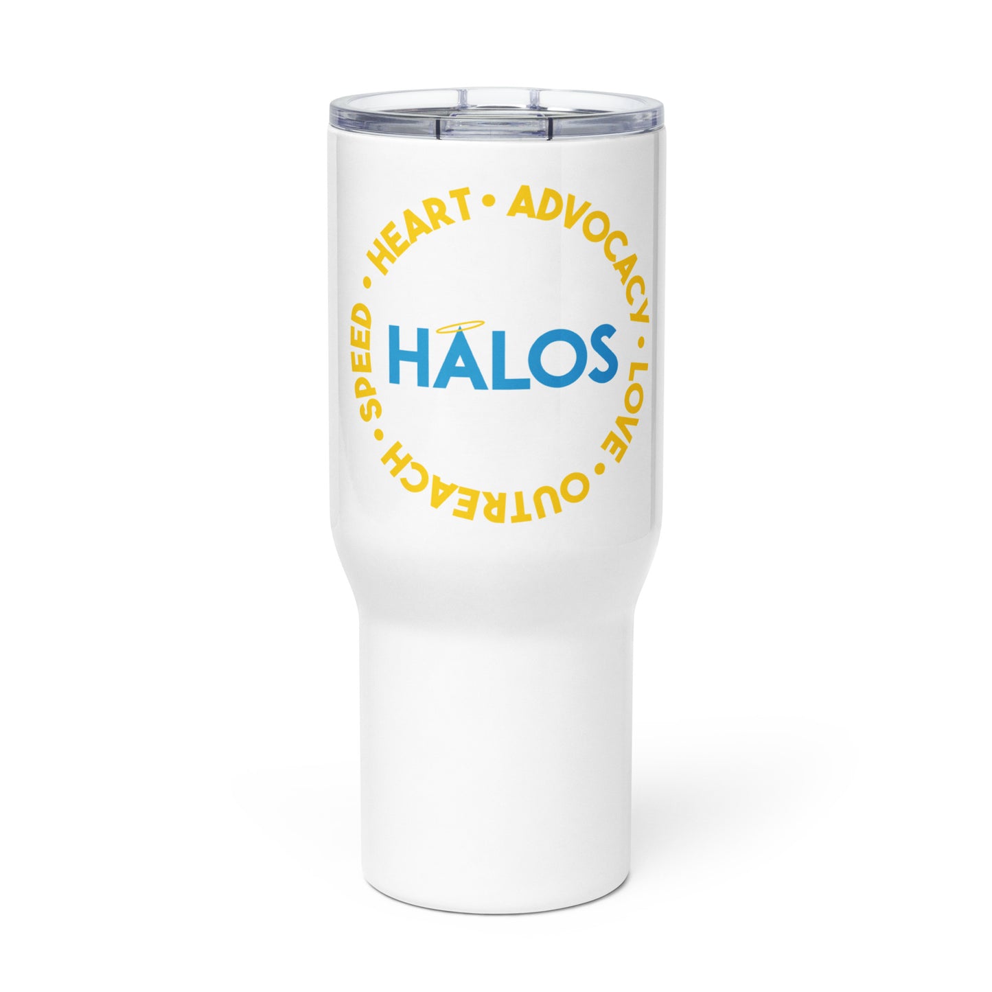 HALOS Travel mug with a handle