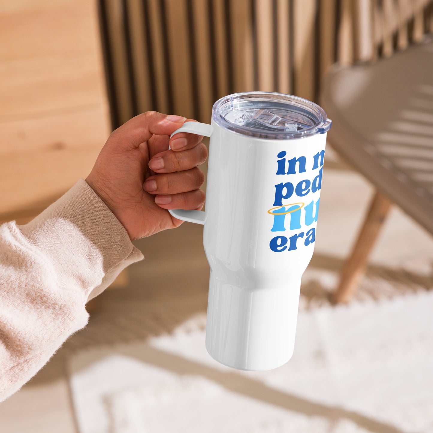 In My Nurse Era Travel Mug Blue