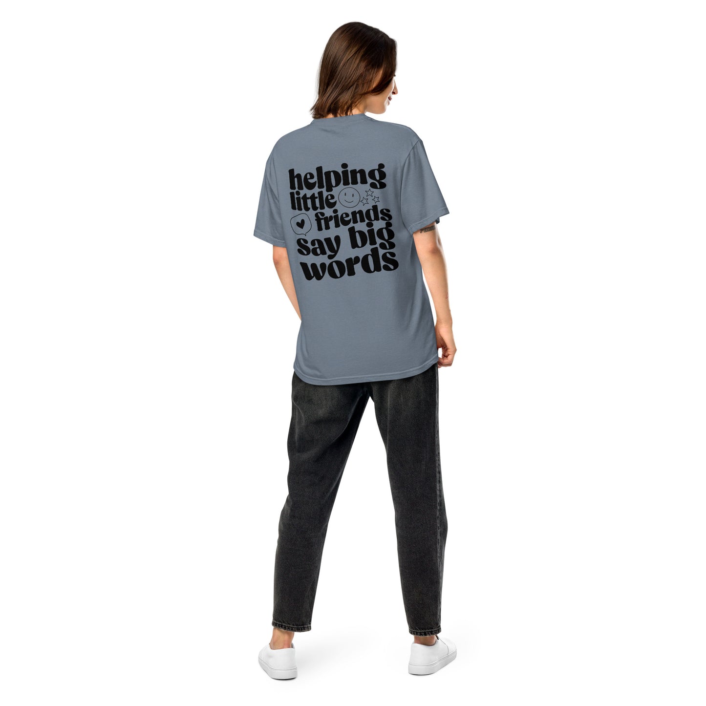 Helping Small Friends Say Big Words Speech Therapy Tee