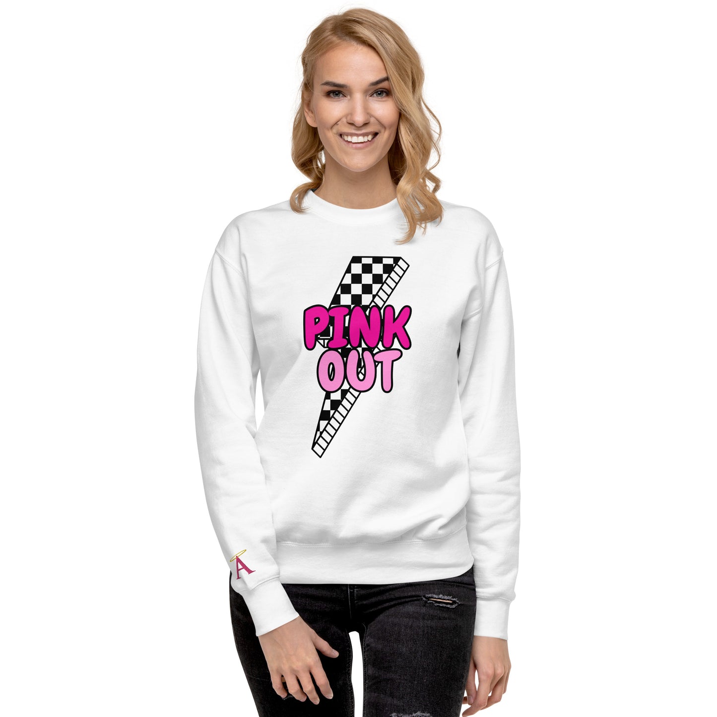 Pink Out Lightning Bolt Sweatshirt