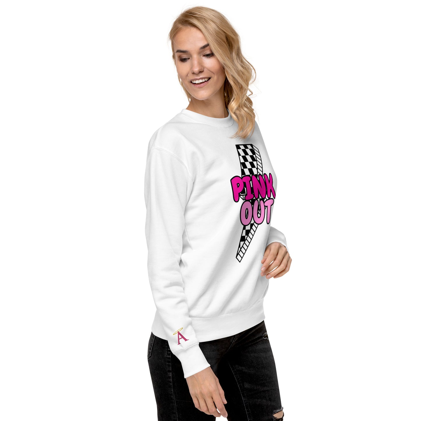 Pink Out Lightning Bolt Sweatshirt