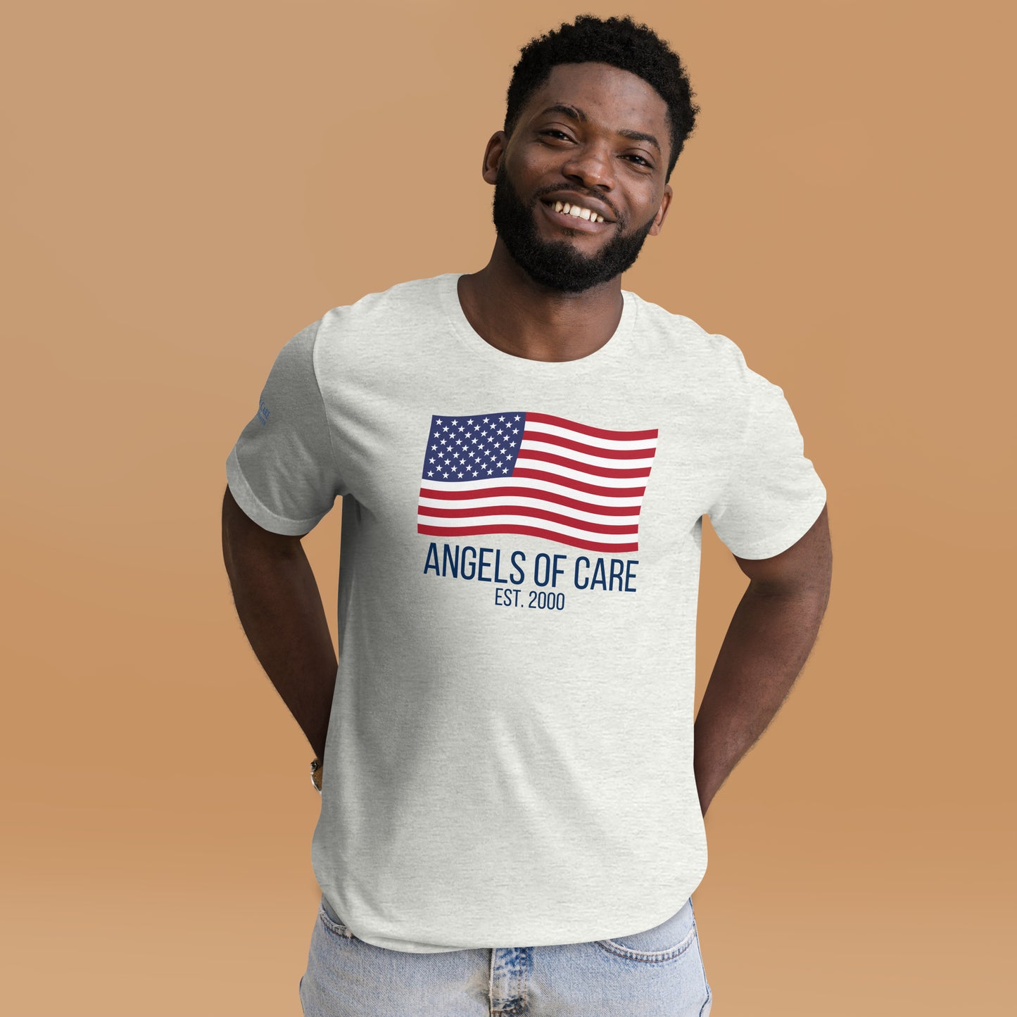 Angels of Care USA Flag Unisex Tee