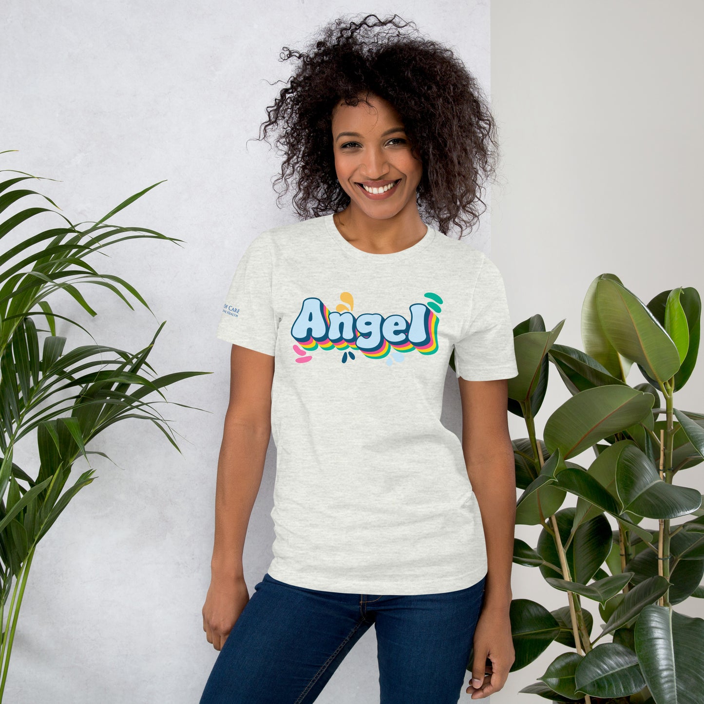 Rainbow Retro Angel Tee