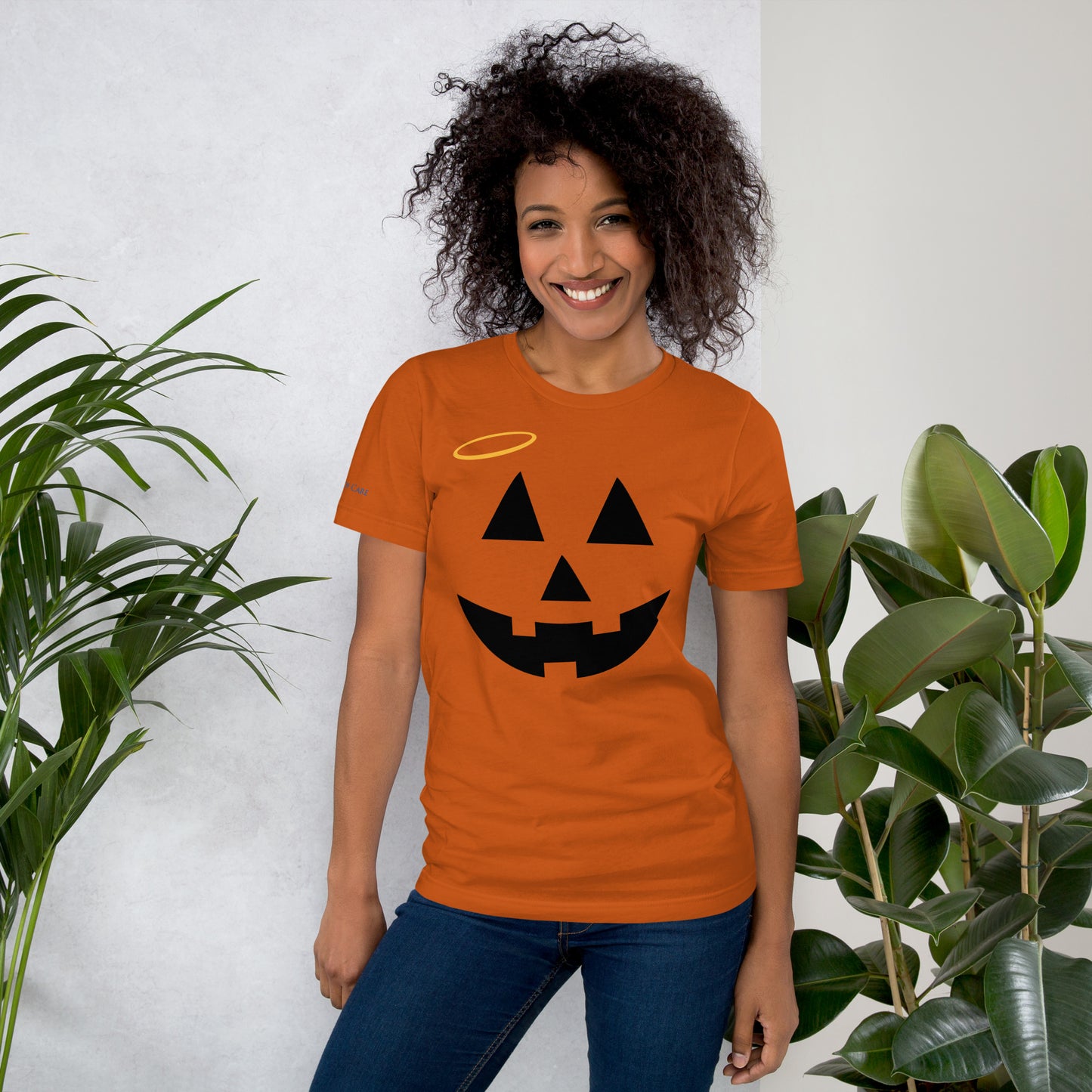 Jack-o-Lantern with Halo Tee