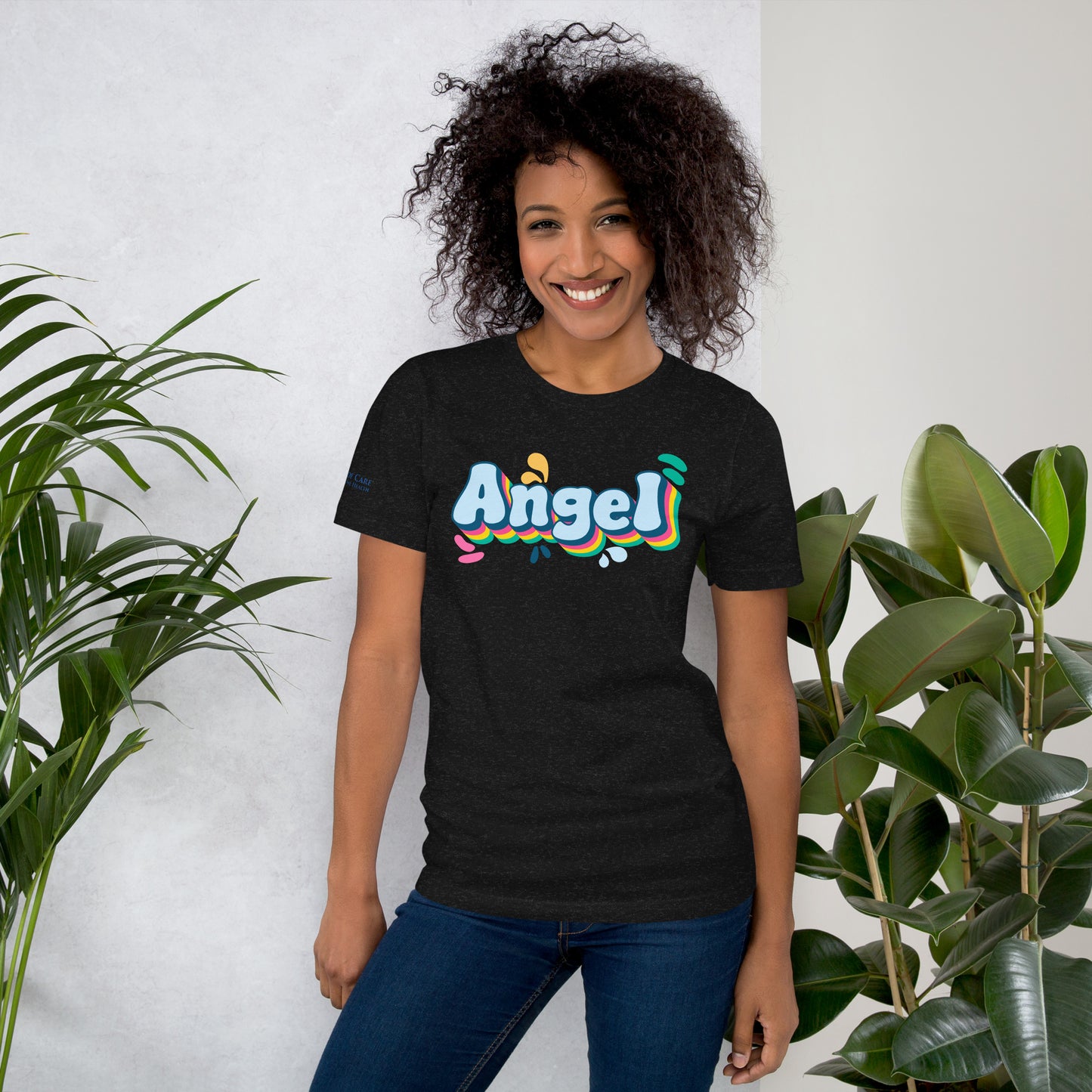 Rainbow Retro Angel Tee