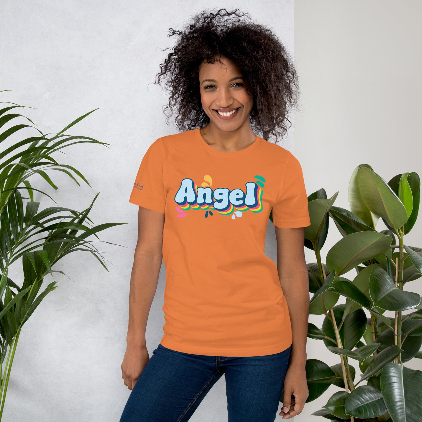 Rainbow Retro Angel Tee