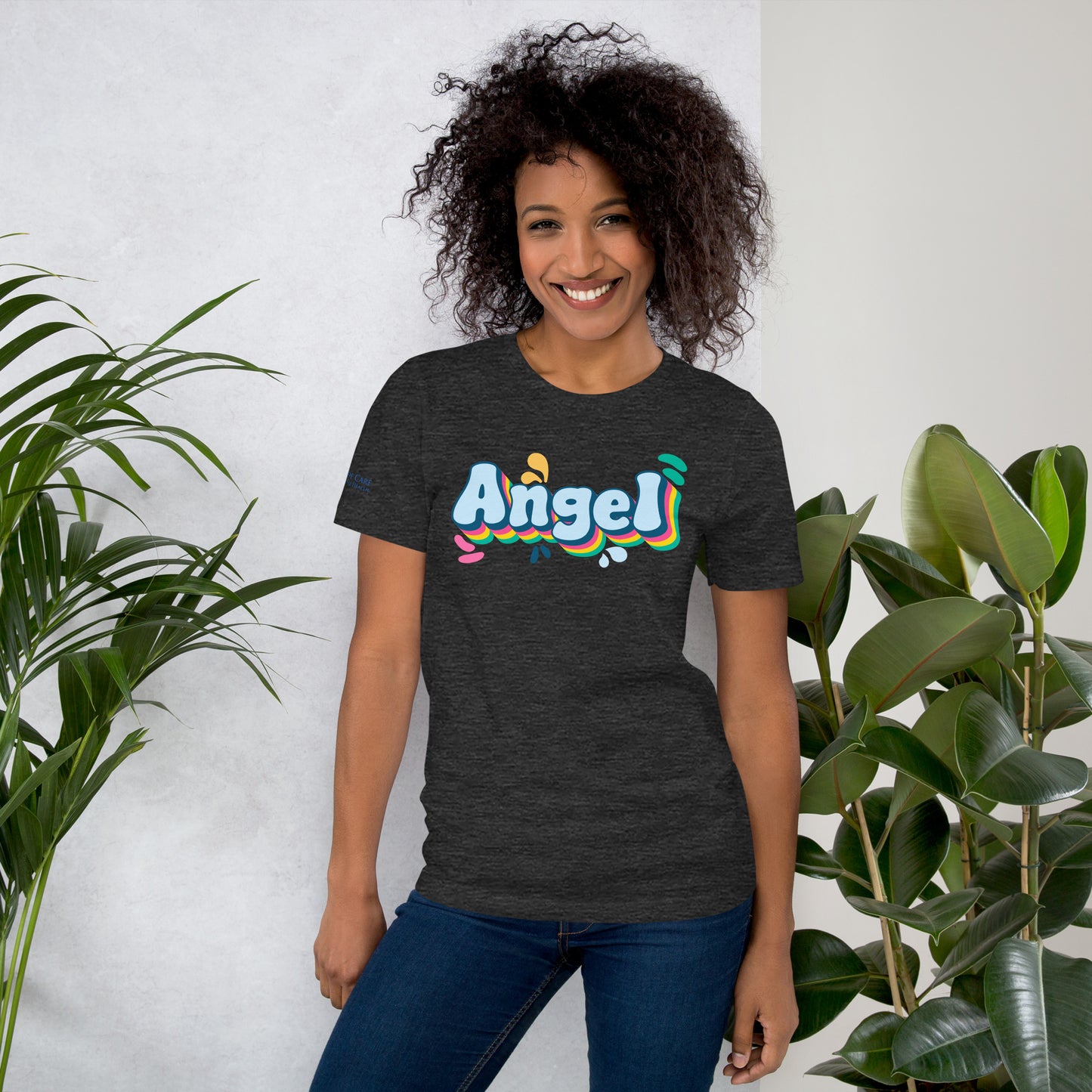 Rainbow Retro Angel Tee