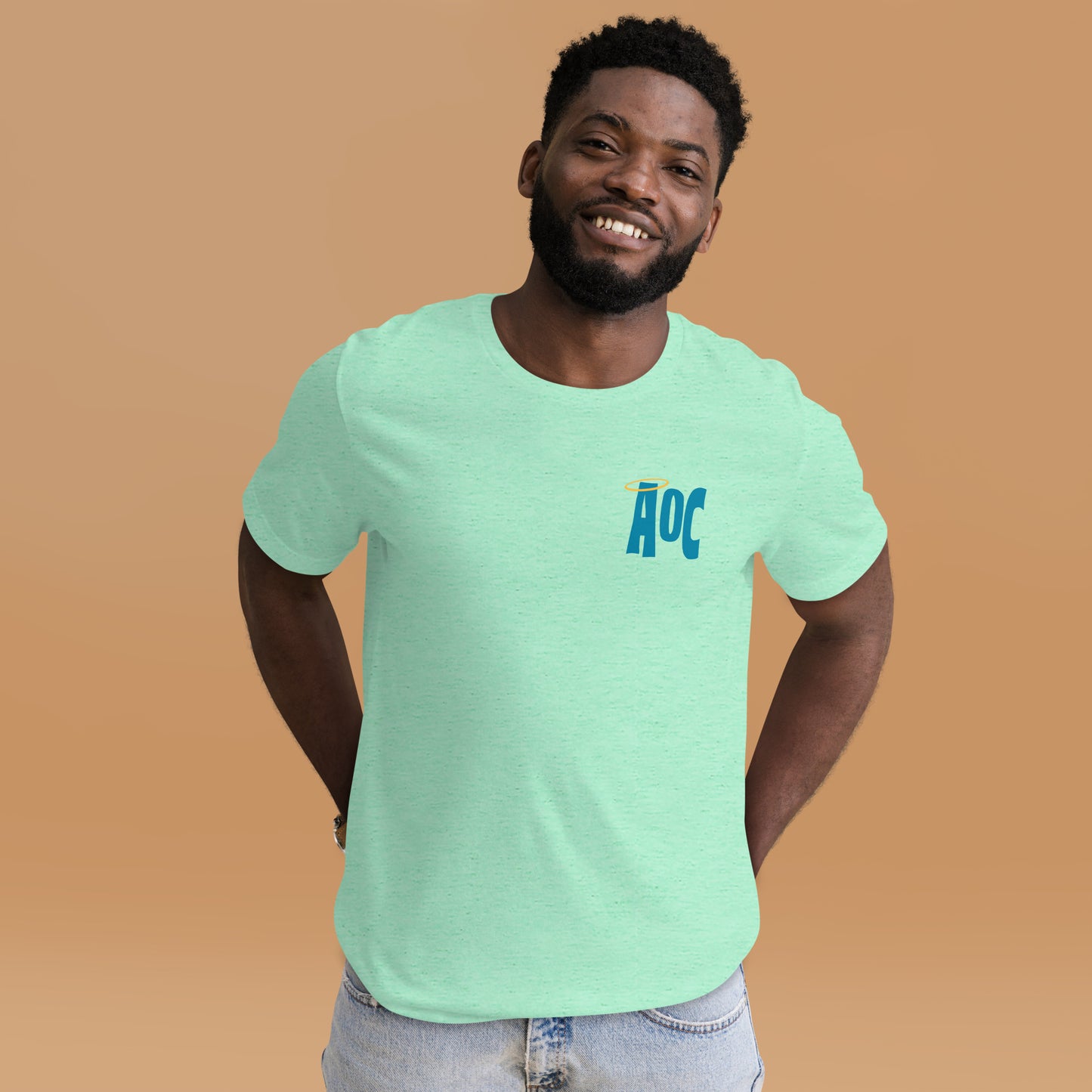 Angels of Care Sunflower Blue + Green Unisex Tee