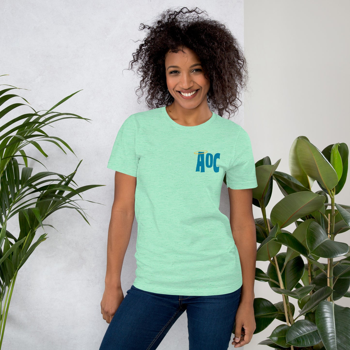 Angels of Care Sunflower Blue + Green Unisex Tee