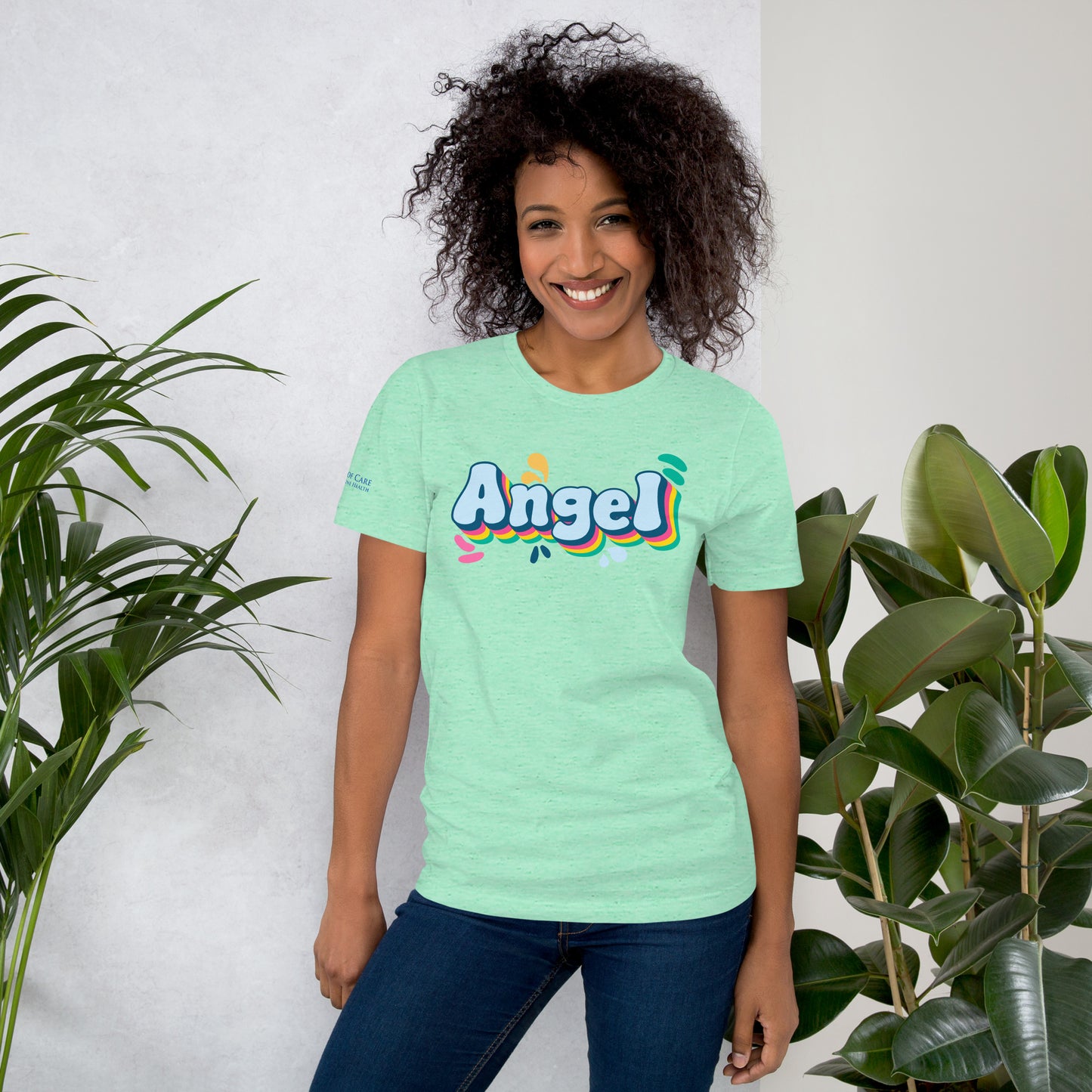 Rainbow Retro Angel Tee