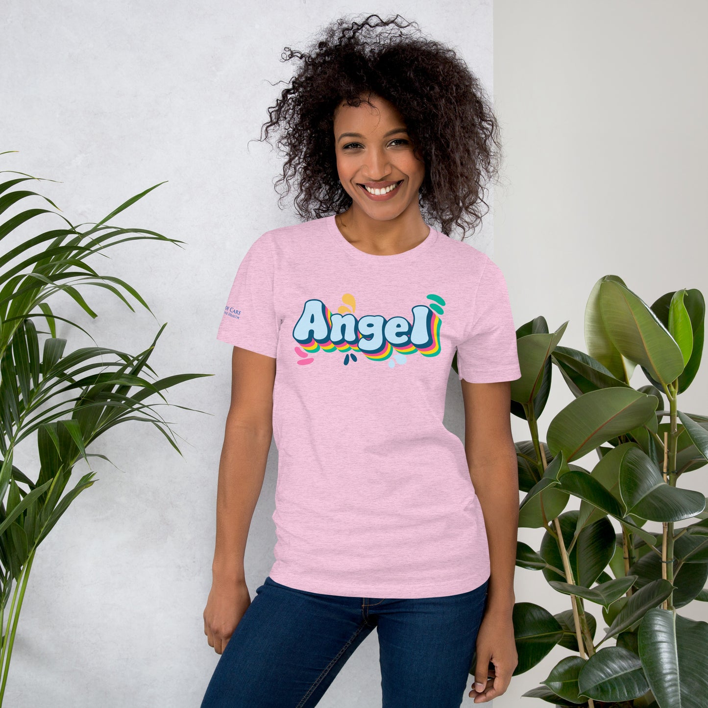 Rainbow Retro Angel Tee