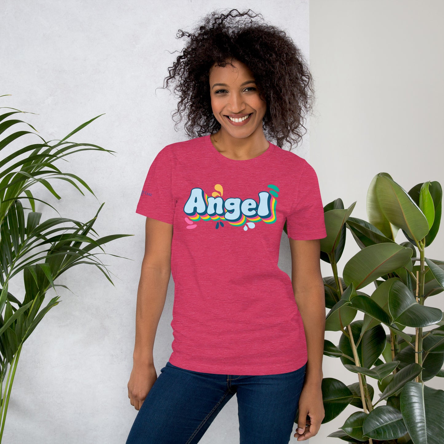 Rainbow Retro Angel PPEC Tee