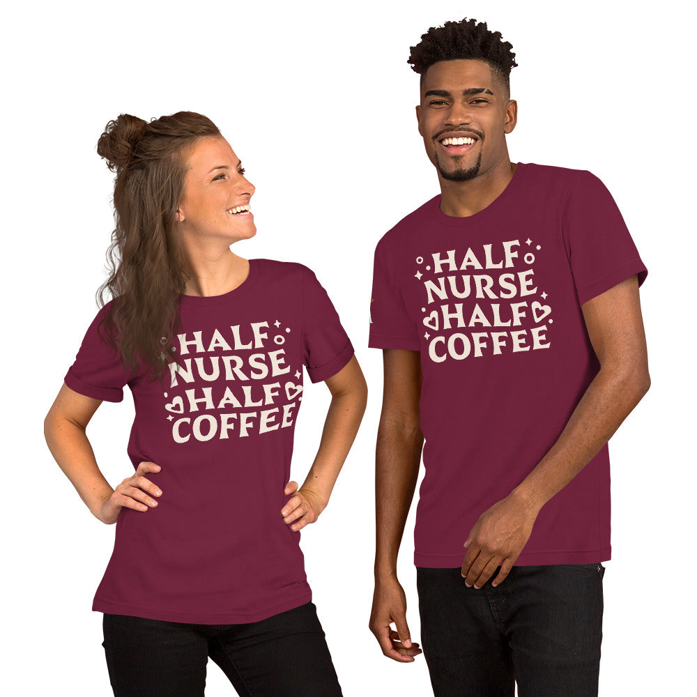 Half Nurse Half Coffee Tee