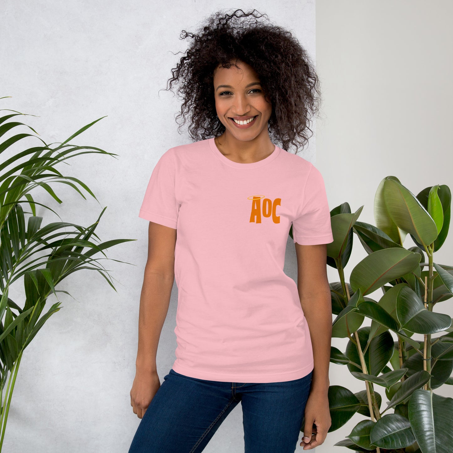 Angels of Care Sunflower Pink + Orange Unisex Tee