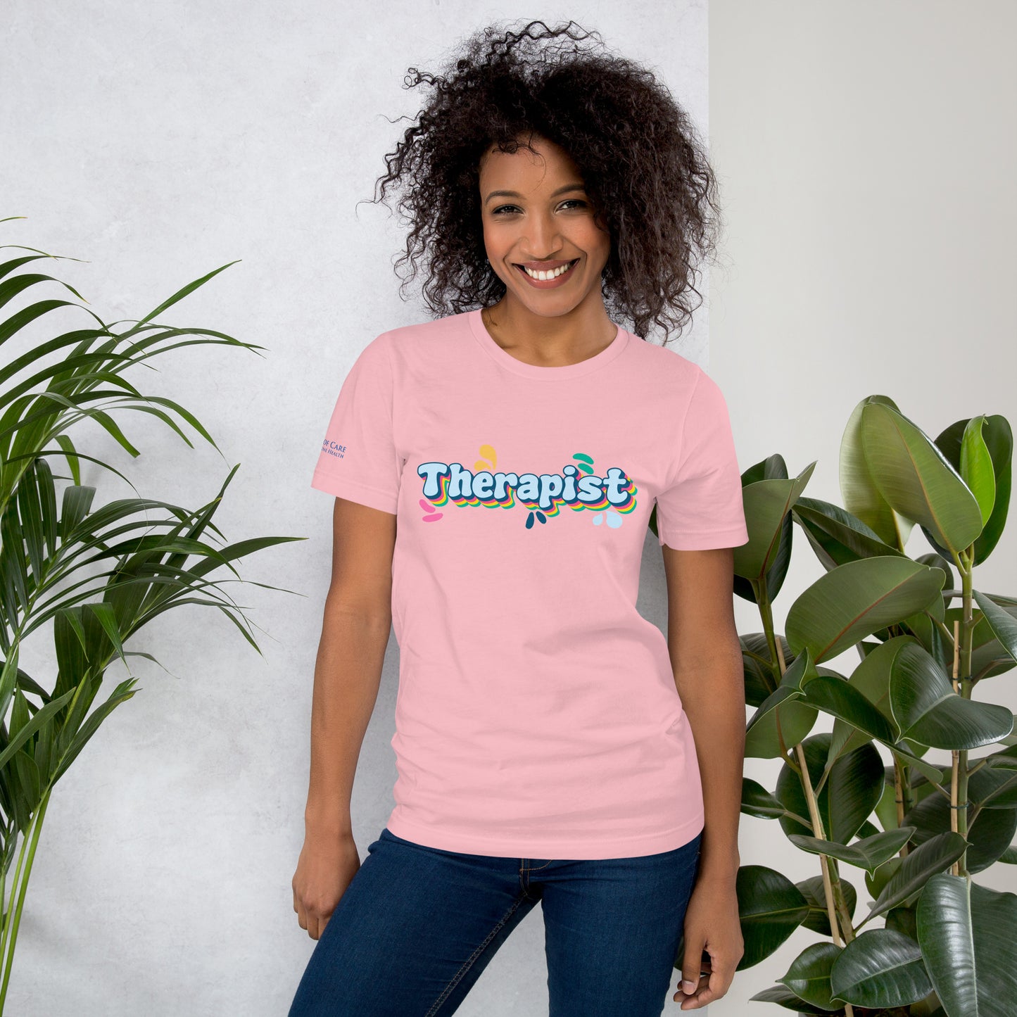 Rainbow Retro Therapist Tee