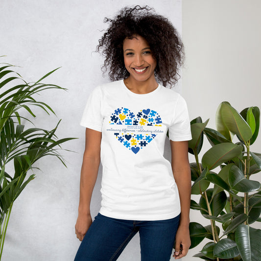 Angels of Care Puzzle Heart Unisex Tee