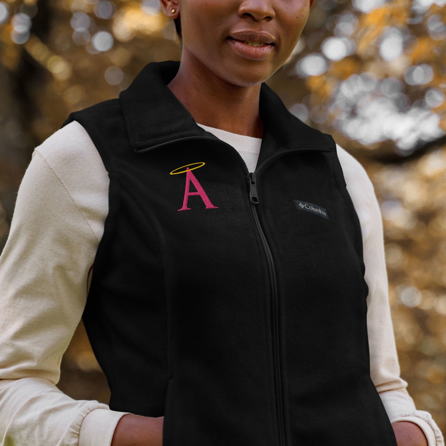 Women’s Pink A Columbia Fleece Vest