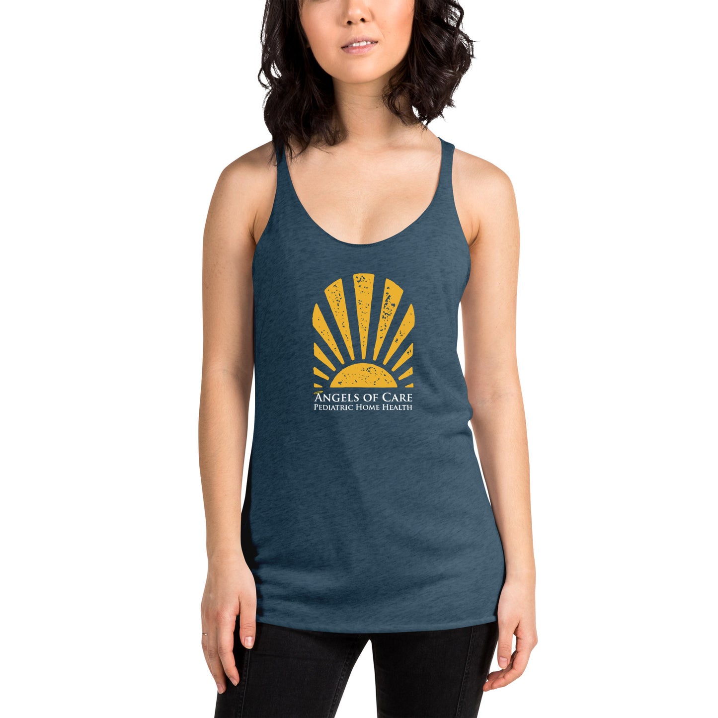 Angels of Care Women's Racerback Tank Summer Print