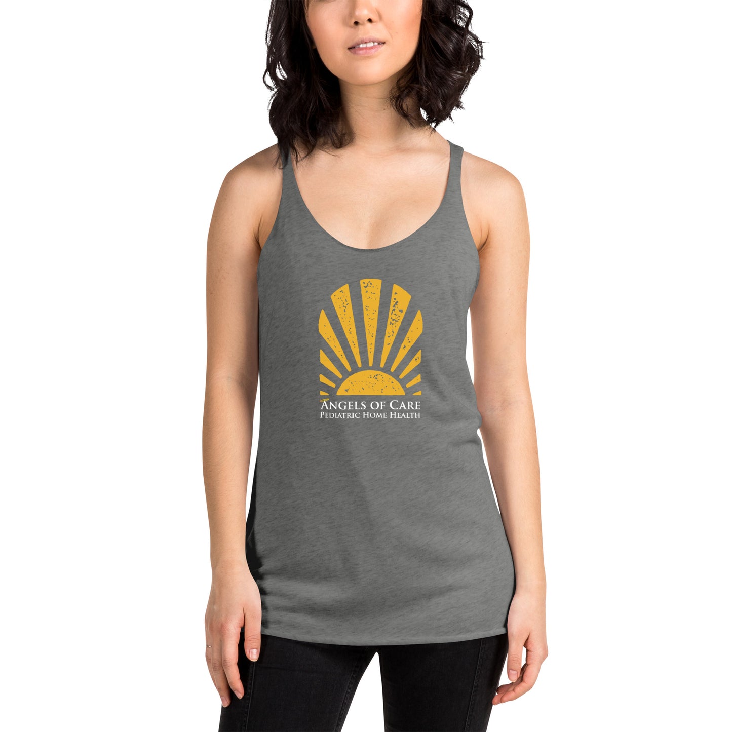 Angels of Care Women's Racerback Tank Summer Print