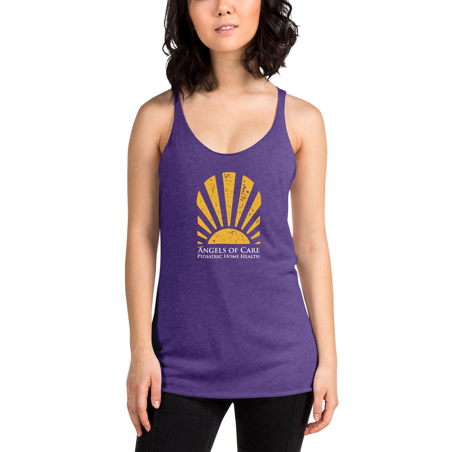 Angels of Care Women's Racerback Tank Summer Print