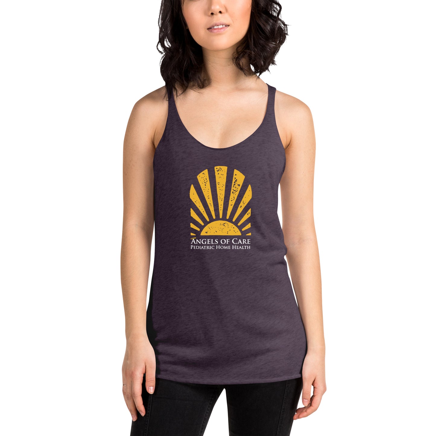 Angels of Care Women's Racerback Tank Summer Print