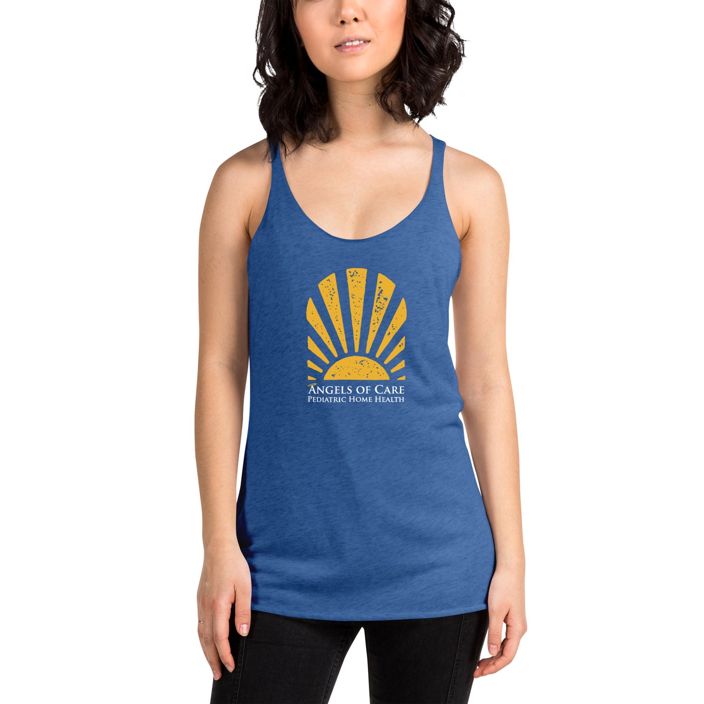 Angels of Care Women's Racerback Tank Summer Print